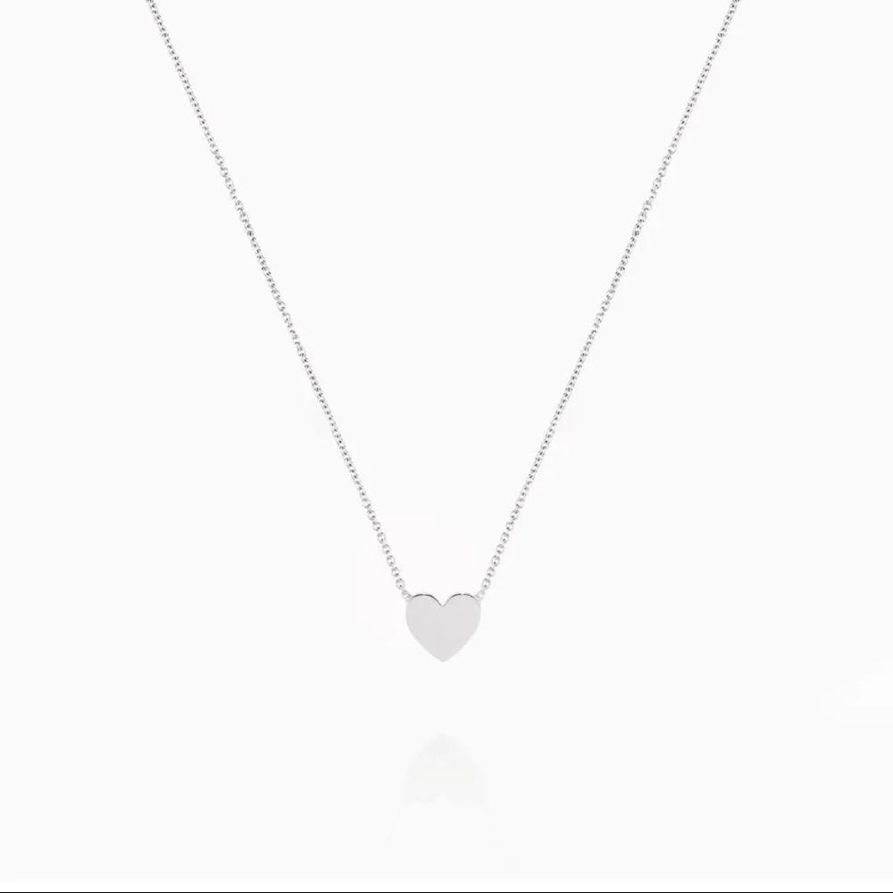 Dainty 925 Sterling Silver Heart Necklace